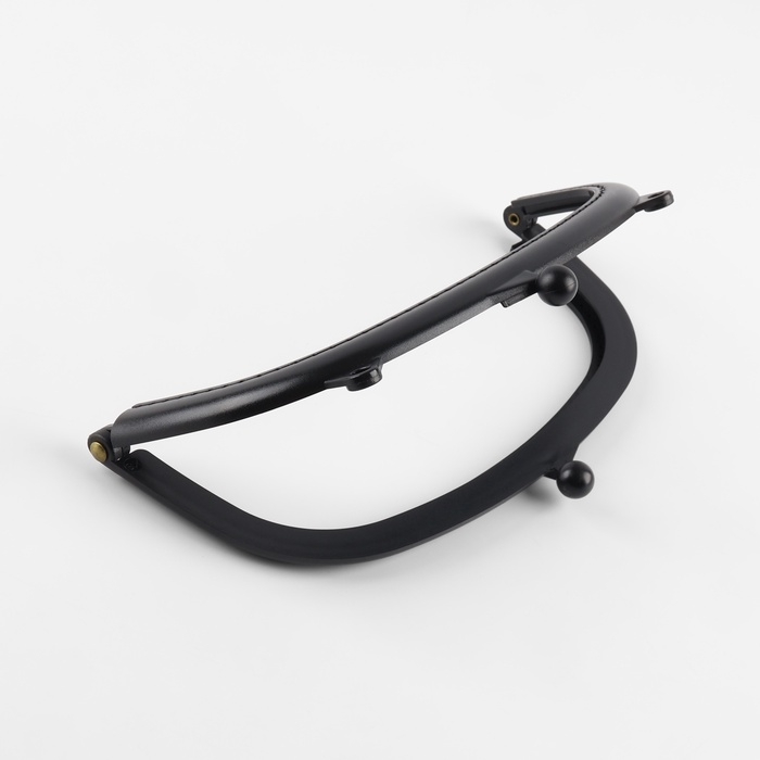 Фермуар пришивной, 21 &times; 10 см, цвет чёрный/антик