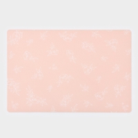 Коврик "Flowers" влаговпитывающий Доляна, 46х30,5 см, розовый