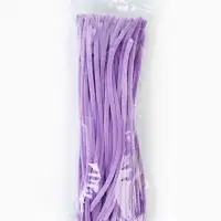 Синельная проволока, набор 100 шт, размер 1 шт 30х0,8 см, цвет сиреневый