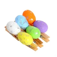 Прищепки пасхальные &laquo;Яйца&raquo; 6 шт., МИКС