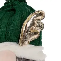 Фигура текстиль &laquo;Гном лосяш в зелёном&raquo; 33&times;12&times;18 см, 1 LED, от батареек AG13&times;3, свечение тёплое белое