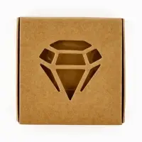 Коробка под бижутерию с окном &laquo;Алмаз&raquo;, 7.5 х 7.5 х 3 см
