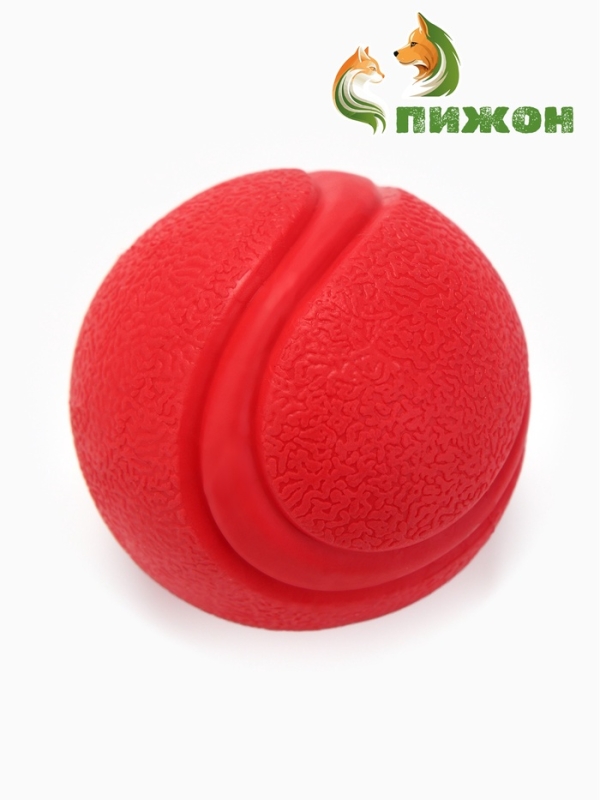 Игрушка цельнолитая "Прыгучий мяч", TPR, 5 см, красная