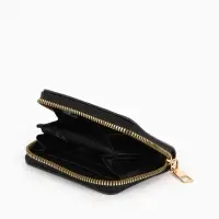 Кошелек дет 07-01-01 Июнь2538 собака, 8,5*2,5*10,5 см, 2 отд+отд/молн, д/карт, черный