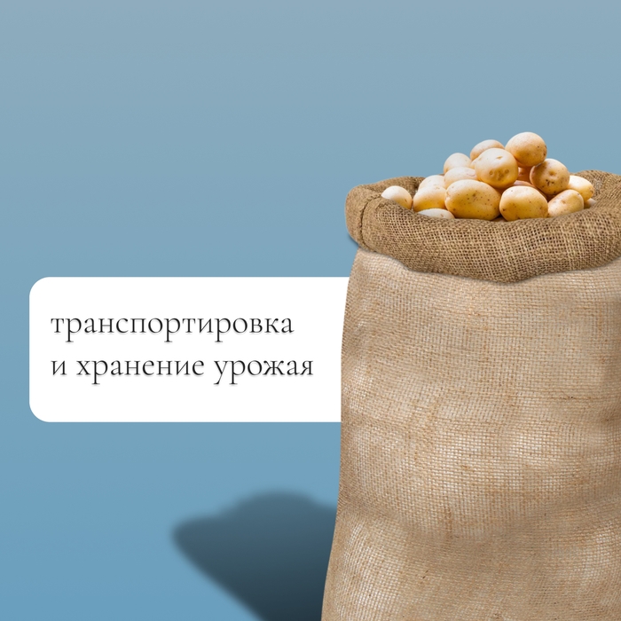 Мешок джутовый, 50 &times; 80 см, плотность 26 &times; 26 нитей, без завязок, Greengo