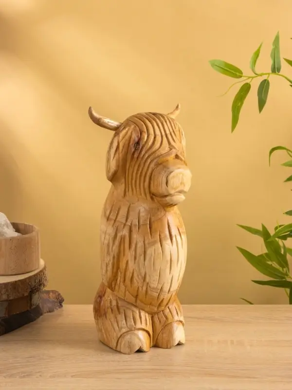 Сувенир "Бычок" дерево Джампинис 17х13х32 см