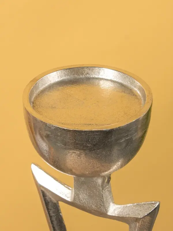 Подсвечник "Абстракция Человек" алюминий 21х13х73 см