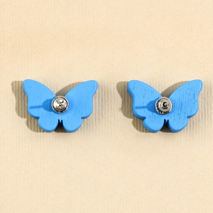 Серьги &laquo;Бабочка&raquo; гвоздики, 6х9 см