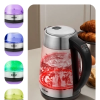 Чайник электрический стеклянный с подсветкой КТ-6107