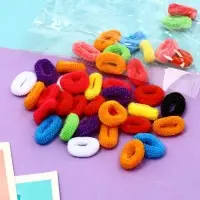 Резинки для волос &laquo;Махрушка&raquo;, набор 40 шт., яркое ассорти, 2 см