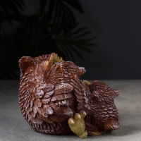 Копилка сова "Счастливая мама" 18 см, коричневый