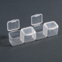 Органайзер для декора, 7 блоков, 4 ячейки, 17,5 &times; 10,5 &times; 2,7 см, цвет прозрачный