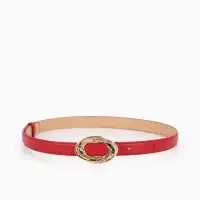 Ремень жен 04-01-01-04, Июнь2513, 2,4*0,3*110 см, без винта, пряж золото, гвоздик, крачный   1090316