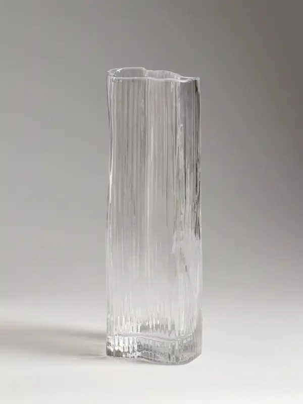 Ваза стекло настольная "Энико" 25х9 см, прозрачный