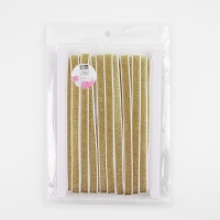 Резинка с глиттером, 10 мм, 10 &plusmn; 1 м, цвет белый/золотой