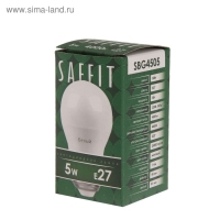 Лампа светодиодная SAFFIT SBG4509, G45, E27, 9 Вт, 230 В, 2700 К, 810 Лм, 220&deg;, 81 х 45 мм