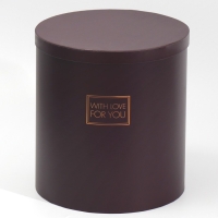 Набор круглых коробок 5 в 1, упаковка подарочная, &laquo;Пантон 06&raquo;,15 х 15 х 15 - 23 х 23 х 25 см