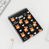 Скетчбук &laquo;Корги&raquo; А6, 80 л, 100 г/м