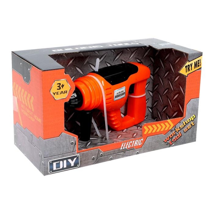 Инструмент детский &laquo;Перфоратор&raquo;, звуковые эффекты, работает от батареек