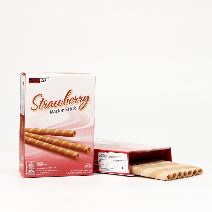 Бисквитные палочки Willie Wafer со вкусом клубники, 40 г