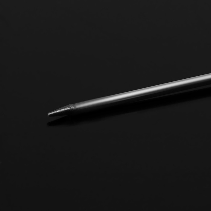 Основа &laquo;Брошь-игла&raquo; с бусиной d=1см (набор 5шт), L=7,5 см,площадка 1,5см, цвет серебро