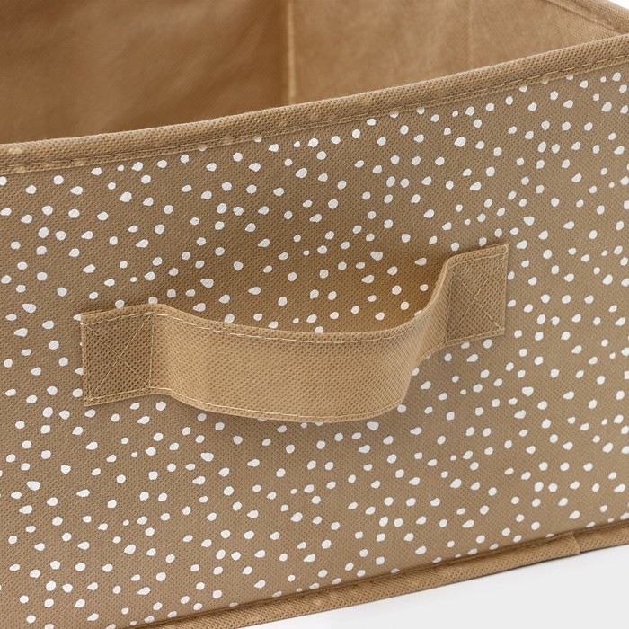 Короб для хранения Доляна Points, 29&times; 29&times;18 см, цвет бежевый