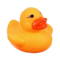 Набор резиновых игрушек для ванны &laquo;Мыльница: Уточка с детишками&raquo;, 15 см, с пищалкой, 4 шт, Крошка Я