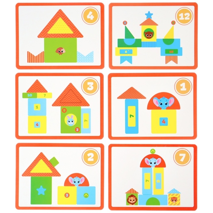 Детская развивающая игра EVA &laquo;Маленький строитель&raquo;, изучение форм / цветов, Крошка Я