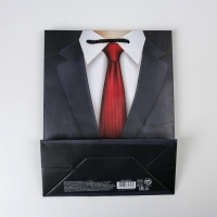 Пакет подарочный ламинированный, упаковка, &laquo;Лучшему мужчине&raquo;, MS 18 х 23 х 8 см