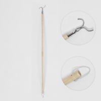 Съемник для одежды L=100, вилка 8&times;6, труба дерево,, цвет бежевый