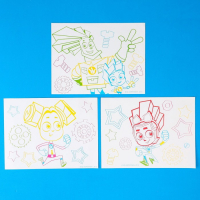 3D-планшет для рисования &laquo;Фиксики: Фикси планшет&raquo;, неоновые маркеры, световые эффекты, с карточками