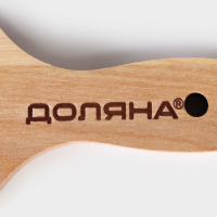 Доска для подачи шотов с ручкой, 45&times;9&times;1,8 см, на 6 рюмок, диаметр ячеек 3,9 см, с пропиткой, берёза