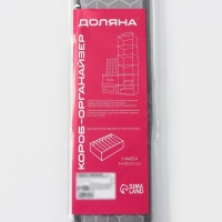 Органайзер для хранения белья Доляна &laquo;Фора&raquo;, 7 ячеек, 34&times;30,5&times;10 см, цвет серый