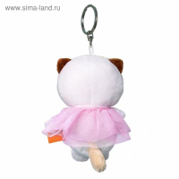 Мягкая игрушка-брелок &laquo;Кошечка Ли Ли в платье&raquo; 12 см