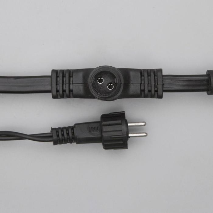 Гирлянда &laquo;Занавес&raquo; 2 &times; 3 м, IP44, УМС, тёмная нить, 760 LED, свечение белое, 220 В