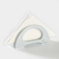 Салфетница фарфоровая &laquo;Акварель&raquo;, цвет светло-серый