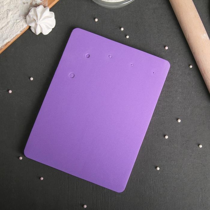 Мат для моделирования и сушки цветов из мастики, 25&times;20&times;1,5 см, цвет розовый, фиолетовый