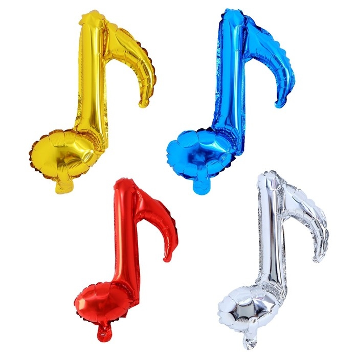 Шар фольгированный 16" &laquo;Нотки&raquo;, набор 4 шт.