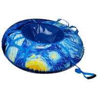 Тюбинг-ватрушка Winter Star &laquo;Звёздная ночь&raquo;, диаметр чехла 120 см