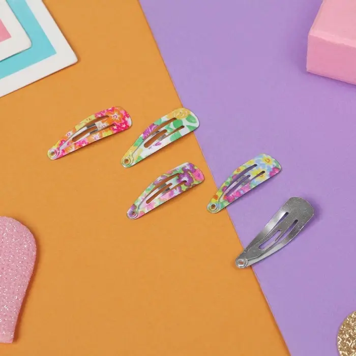 Заколки для волос &laquo;Астория&raquo;, набор 12 шт., цветы,3 см