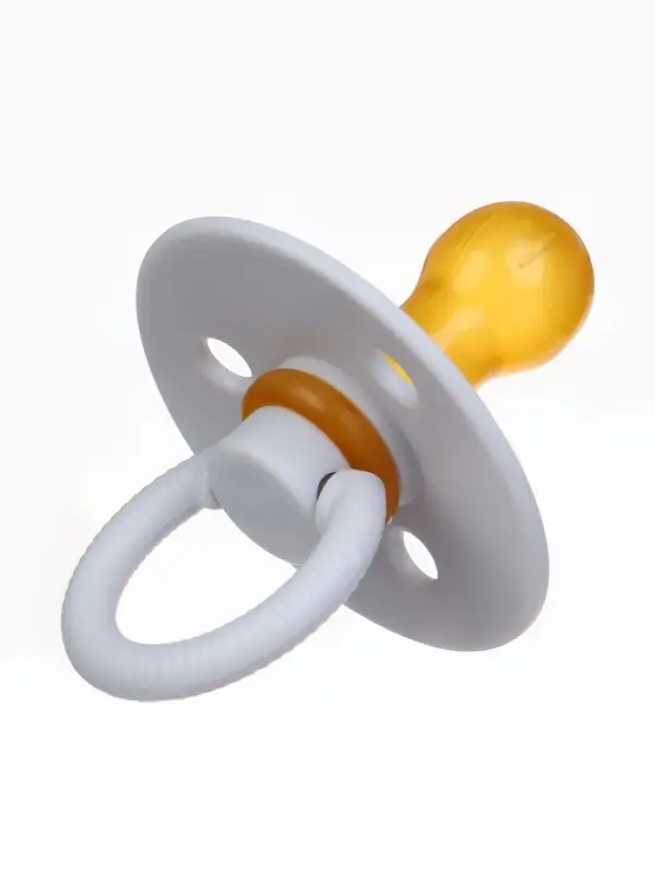 Соска - пустышка классическая, латекс, цв.серый, в контейнере, от 0 мес., M&B