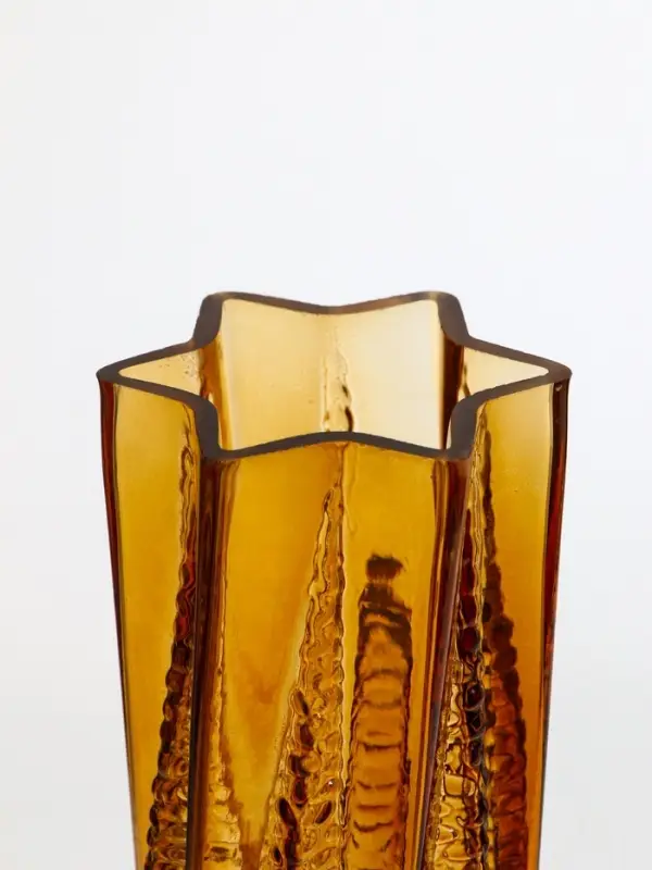 Ваза стекло настольная "Флоранс" 25х11х9 см, коричневый