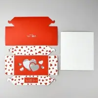 Кондитерская упаковка для макарун с окном, &laquo;С любовью&raquo;, 11 х 19 х 5.5 см