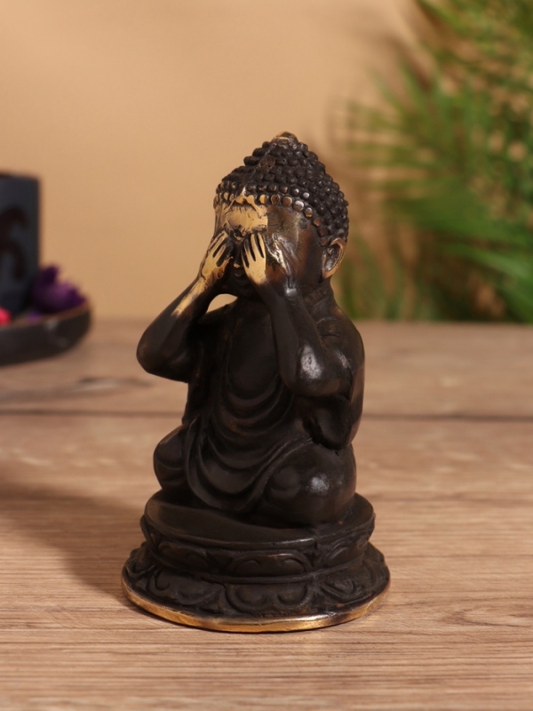 Сувенир бронза "Будда" 6х6х11 см