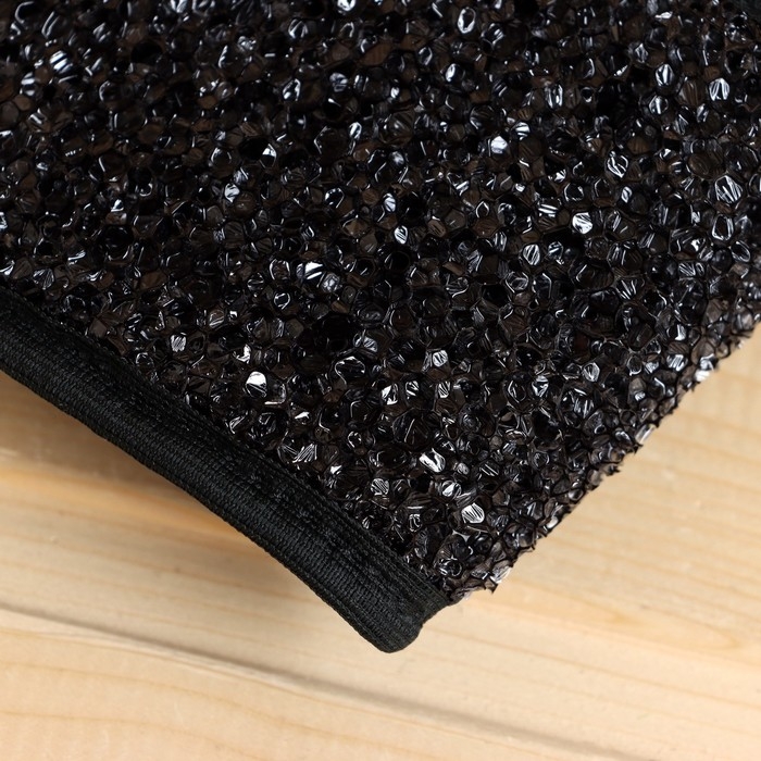 Мочалка банная с ручками "Жесть", 48х10см