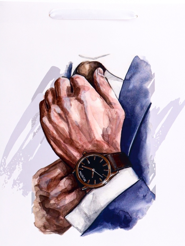 Пакет подарочный вертикальный &laquo;Бизнес мен&raquo;, L 31 &times; 40 &times; 12 см