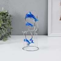 Маятник "Дельфины" 1 бол и 3 мал 9,5 х 8 х 19,5 см