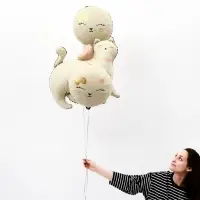 Воздушный шар фольгированный 17" &laquo;Кошечка&raquo;, круг, матовый