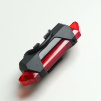 Фонарь велосипедный задний аккумуляторный, водонепроницаемый, 5 диодов, 4 режима