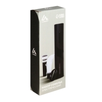 Набор сомелье электрический Luazon LSH-04, пробка, аэратор, штопор, от батареек 4хАА, пластик